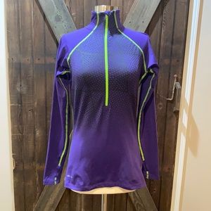 Nike Pro size M purple & black 3/4 zip sweatshirt.